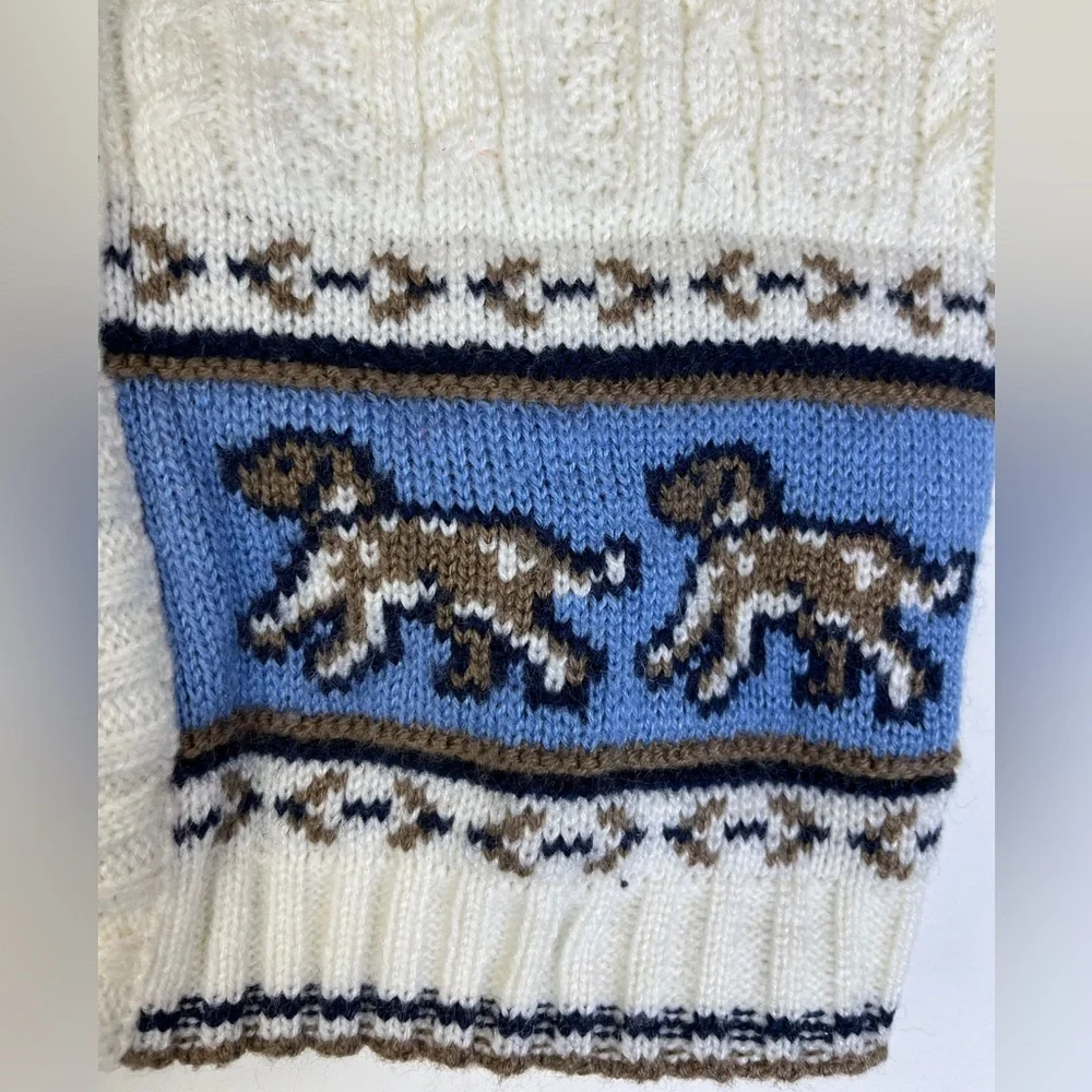 Starting Out Baby 18M Knit Sweater Vest Dogs Vintage Style Spring Easter Outfit
